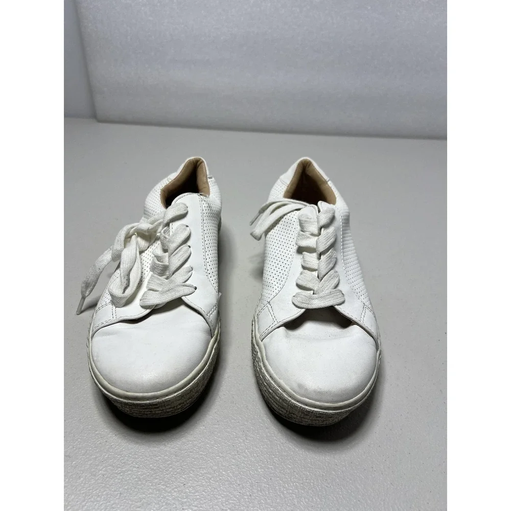 Steve Madden Toliver Shoes Womens Size‎ 6.5 White Platform Sneakers TLVR01S1